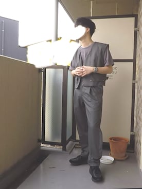 「YOAK(ヨーク)のアイテム」を使った、SUZU-RINさん(メンズ・166cm)の秋コーディネート