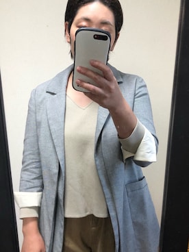 「emmi（エミ）のアイテム（その他アウター）」を使った、sakamoto0412さん（レディース・159cm）の秋コーディネート