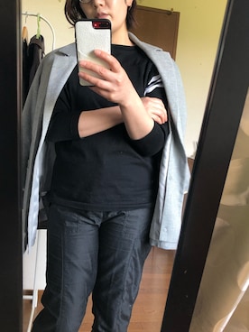 「emmi（エミ）のアイテム（その他アウター）」を使った、sakamoto0412さん（レディース・159cm）の春コーディネート