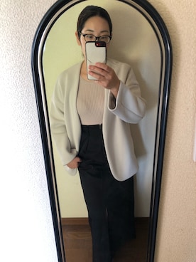「plage（プラージュ）のアイテム（その他アウター）」を使った、sakamoto0412さん（レディース・159cm）の秋コーディネート
