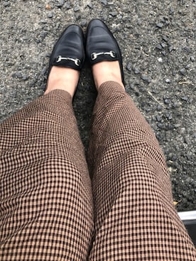 「nanushka（ナヌーシュカ）のアイテム」を使った、sakamoto0412さん（レディース・159cm）の秋コーディネート