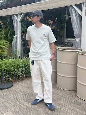 「L.L.Bean（エルエルビーン）のアイテム」を使った、Naoto さん（メンズ・170cm）の夏コーディネート