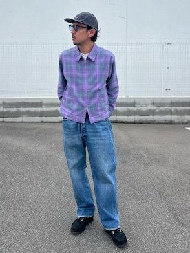 「Clarks（クラークス）のアイテム」を使った、Naoto さん（メンズ・170cm）の春コーディネート