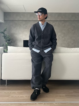 「アイテム（モカシン/デッキシューズ）」を使った、Naoto さん（メンズ・170cm・30代）の秋コーディネート