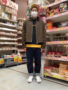 「Amazon」｜ノビ山本さん（メンズ・170cm）の秋コーディネート