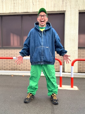 「アイテム（ジャケット/アウター）」を使った、ノビ山本さん（メンズ・170cm・30代）の秋コーディネート