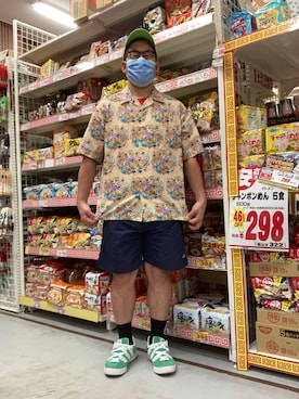「AlexanderLeeChang（アレキサンダーリーチャン）のアイテム（トップス）」を使った、ノビ山本さん（メンズ・170cm）の秋コーディネート
