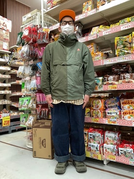 「AlexanderLeeChang（アレキサンダーリーチャン）のアイテム（ジャケット/アウター）」を使った、ノビ山本さん（メンズ・170cm）の秋コーディネート