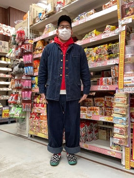 「ファッションの力を信じよう」｜「アイテム（カバーオール）」を使った、ノビ山本さん（メンズ・170cm）の秋コーディネート