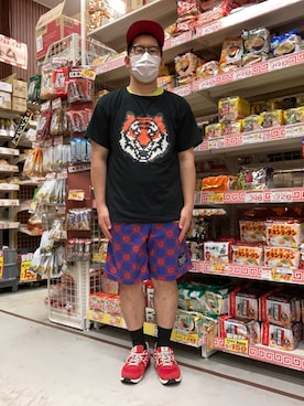 「MOBSTYLES（モブスタイル）のアイテム」を使った、ノビ山本さん（メンズ・170cm）の夏コーディネート