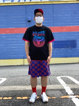 「MOBSTYLES（モブスタイル）のアイテム」を使った、ノビ山本さん（メンズ・170cm）の秋コーディネート