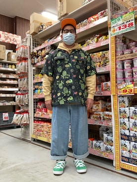 「ごきげんウィーク」｜「アイテム（パーカー）」を使った、ノビ山本さん（メンズ・170cm）の春コーディネート