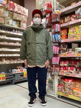 「AlexanderLeeChang（アレキサンダーリーチャン）のアイテム（ジャケット/アウター）」を使った、ノビ山本さん（メンズ・170cm）の秋コーディネート