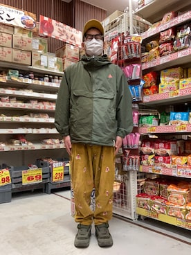 「AlexanderLeeChang（アレキサンダーリーチャン）のアイテム（ジャケット/アウター）」を使った、ノビ山本さん（メンズ・170cm）の秋コーディネート