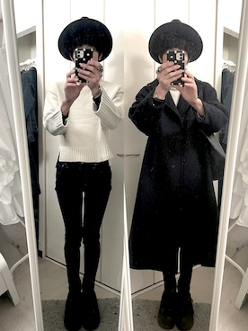 「CA4LA」｜「アイテム（その他アウター）」を使った、藤枝蘭丸さん（メンズ・175cm）の冬コーディネート