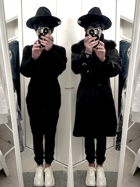 「Ungrid（アングリッド）のアイテム」を使った、藤枝蘭丸さん（メンズ・175cm）の冬コーディネート