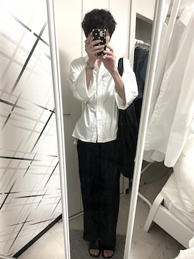 「AZUL by moussy（アズールバイマウジー）のアイテム（サンダル）」を使った、藤枝蘭丸さん（メンズ・175cm）の夏コーディネート