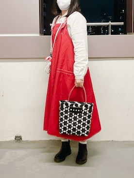 「LONGCHAMP（ロンシャン）のアイテム」を使った、えんさん（レディース・158cm）の秋コーディネート