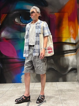「アイテム（パンツ）」を使った、　　好き好きシャーツさん（メンズ・175cm・50代）の秋コーディネート