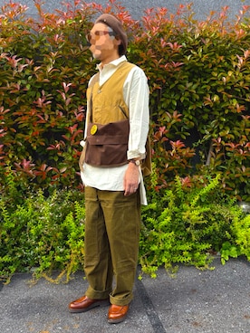 「Paraboot（パラブーツ）のアイテム（シューズ）」を使った、　　好き好きシャーツさん（メンズ・175cm）の春コーディネート