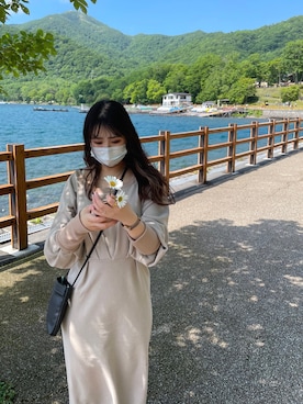 「mline」｜「アイテム（ワンピース/ドレス）」を使った、mikaaさん（レディース・158cm）の夏コーディネート