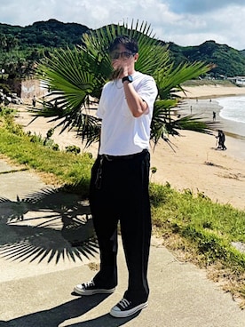「Ray-Ban（レイバン）のアイテム」を使った、あげゆうさん（メンズ・176cm）の夏コーディネート