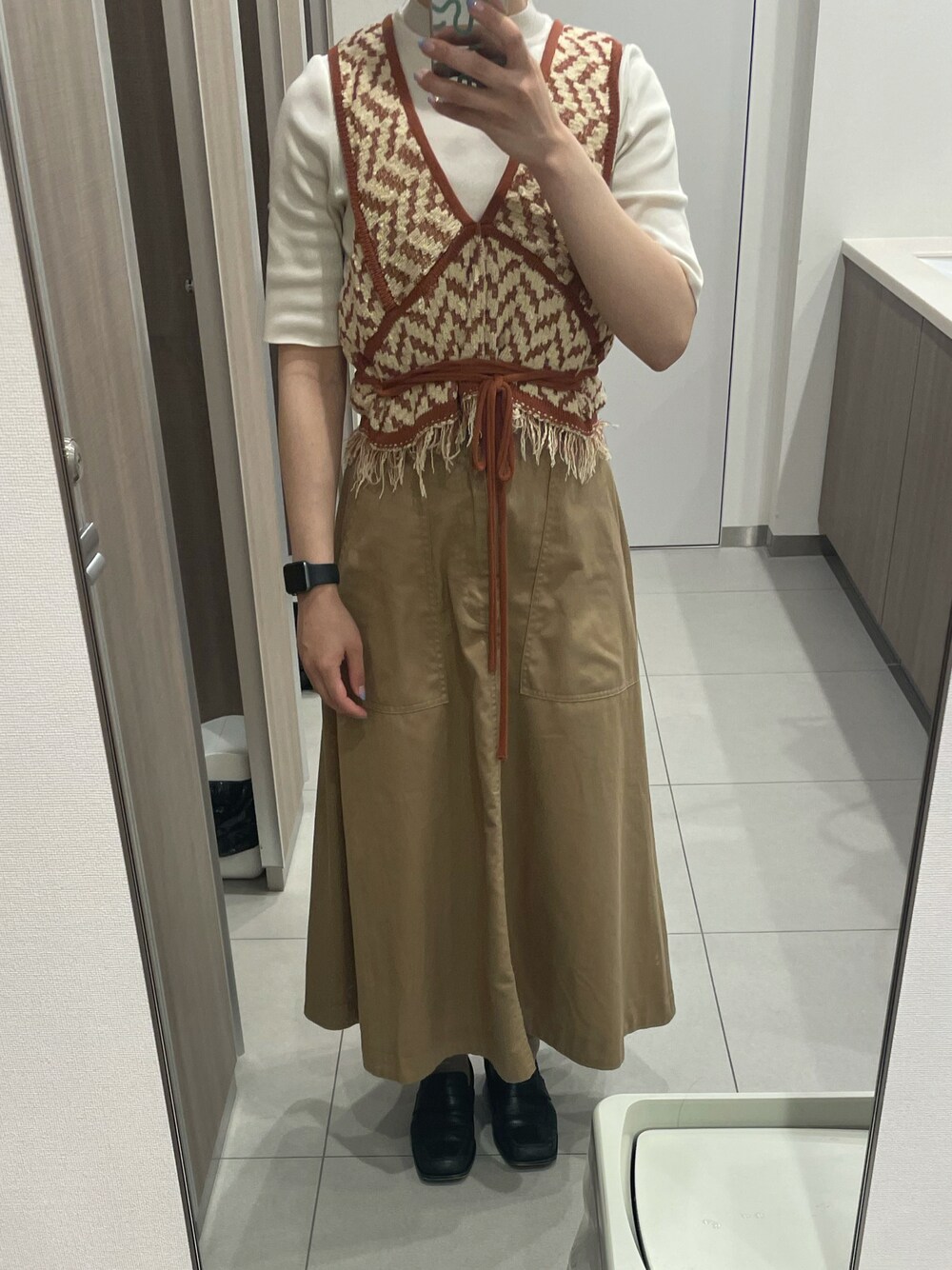 ヘリンボーンニットビスチェ　PUBLIC TOKYO セットアップ 1656629392_1000.jpg