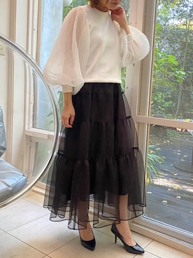 「Audie a Muses（オーディアミューズ）のアイテム」を使った、eikoさん（レディース・167cm）の冬コーディネート