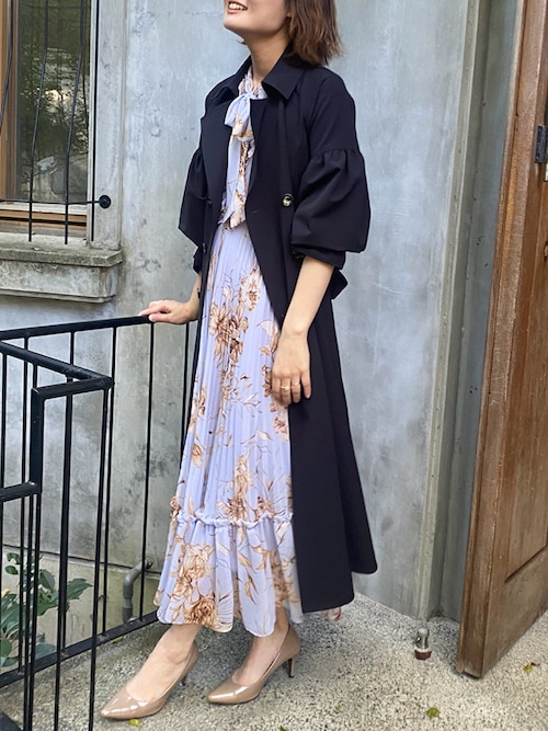 Audie a Muses ワンピース ボウタイプリーツワンピース : ZOZOTOWN