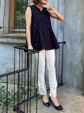 「Audie a Muses（オーディアミューズ）のアイテム」を使った、eikoさん（レディース・167cm）の春コーディネート