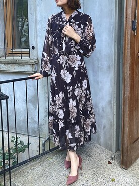 「Audie a Muses（オーディアミューズ）のアイテム」を使った、eikoさん（レディース・167cm）の冬コーディネート