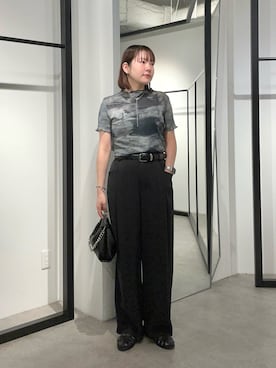 「Lui's（ルイス）のアイテム（ベルト）」を使った、YU さん（レディース・159cm）の秋コーディネート