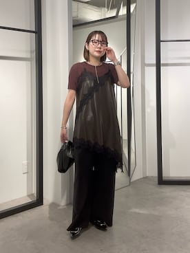「Lui's（ルイス）のアイテム」を使った、YU さん（レディース・159cm）の秋コーディネート