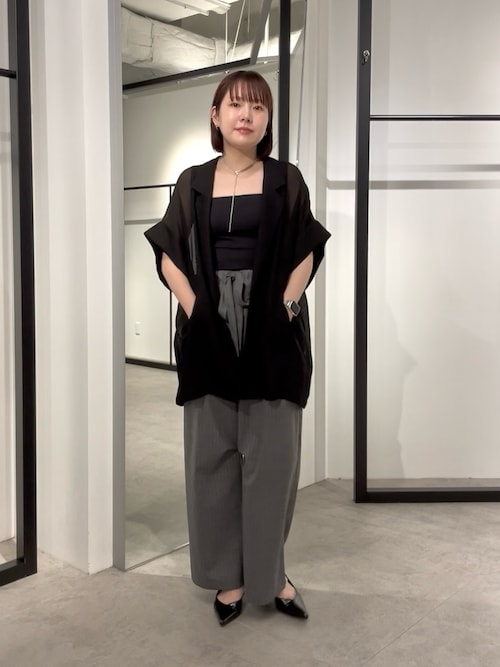 夏の体型カバーに！】メッシュ半袖ジャケット（テーラード