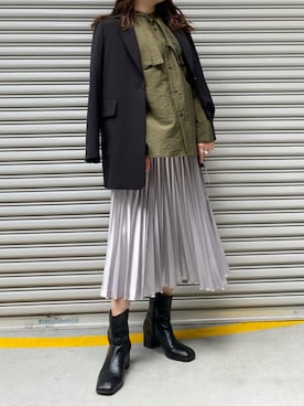 YU さん（レディース・159cm）の秋コーディネート