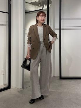 「Lui's（ルイス）のアイテム（ジャケット/アウター）」を使った、YU さん（レディース・159cm）の春コーディネート