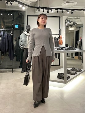 YU さん（レディース・159cm）の冬コーディネート