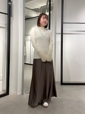 YU さん（レディース・159cm）の冬コーディネート