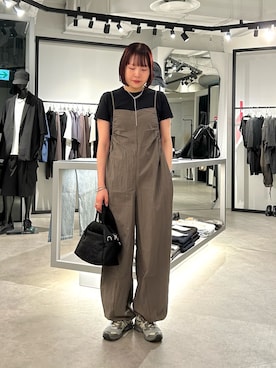 「アイテム（オールインワン・サロペット）」を使った、YU さん（レディース・159cm）の夏コーディネート
