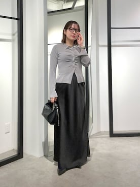 YU さん（レディース・159cm）の秋コーディネート