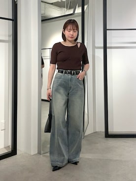 「Lui's（ルイス）のアイテム」を使った、YU さん（レディース・159cm）の春コーディネート