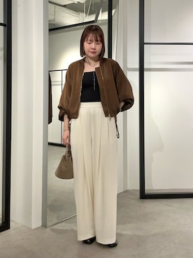 「Lui's（ルイス）のアイテム（ジャケット/アウター）」を使った、YU さん（レディース・159cm）の春コーディネート