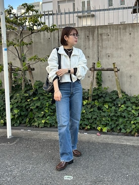 「フルジップ」｜YU さん（レディース・159cm）の春コーディネート