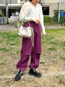 「ithelicy（イザリシー）のアイテム」を使った、YU さん（レディース・159cm）の春コーディネート