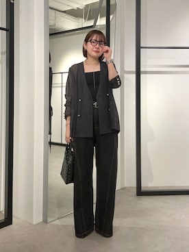 「Lui's（ルイス）のアイテム（ジャケット/アウター）」を使った、YU さん（レディース・159cm）の春コーディネート