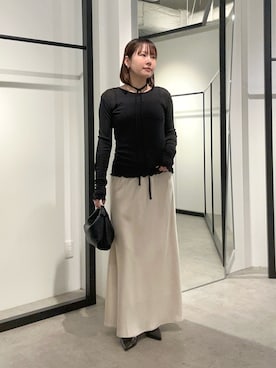 「Lui's（ルイス）のアイテム」を使った、YU さん（レディース・159cm）の秋コーディネート