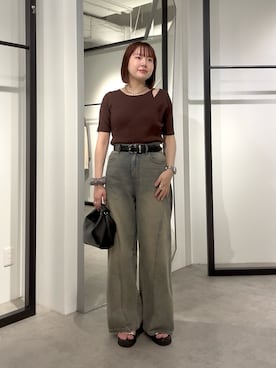 「Lui's（ルイス）のアイテム（アクセサリー）」を使った、YU さん（レディース・159cm）の夏コーディネート