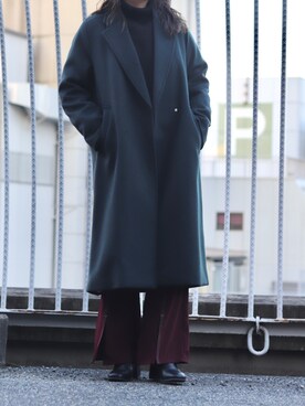 「チェスターコートコーデ」｜YU さん（レディース・159cm）の秋コーディネート
