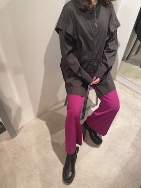 YU さん（レディース・159cm）の秋コーディネート