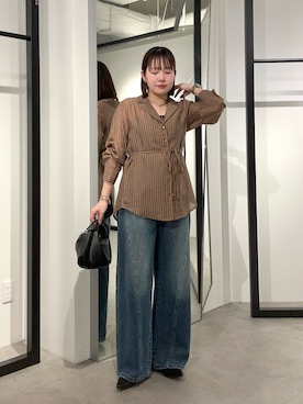 「Lui's（ルイス）のアイテム（バッグ）」を使った、YU さん（レディース・159cm）の秋コーディネート